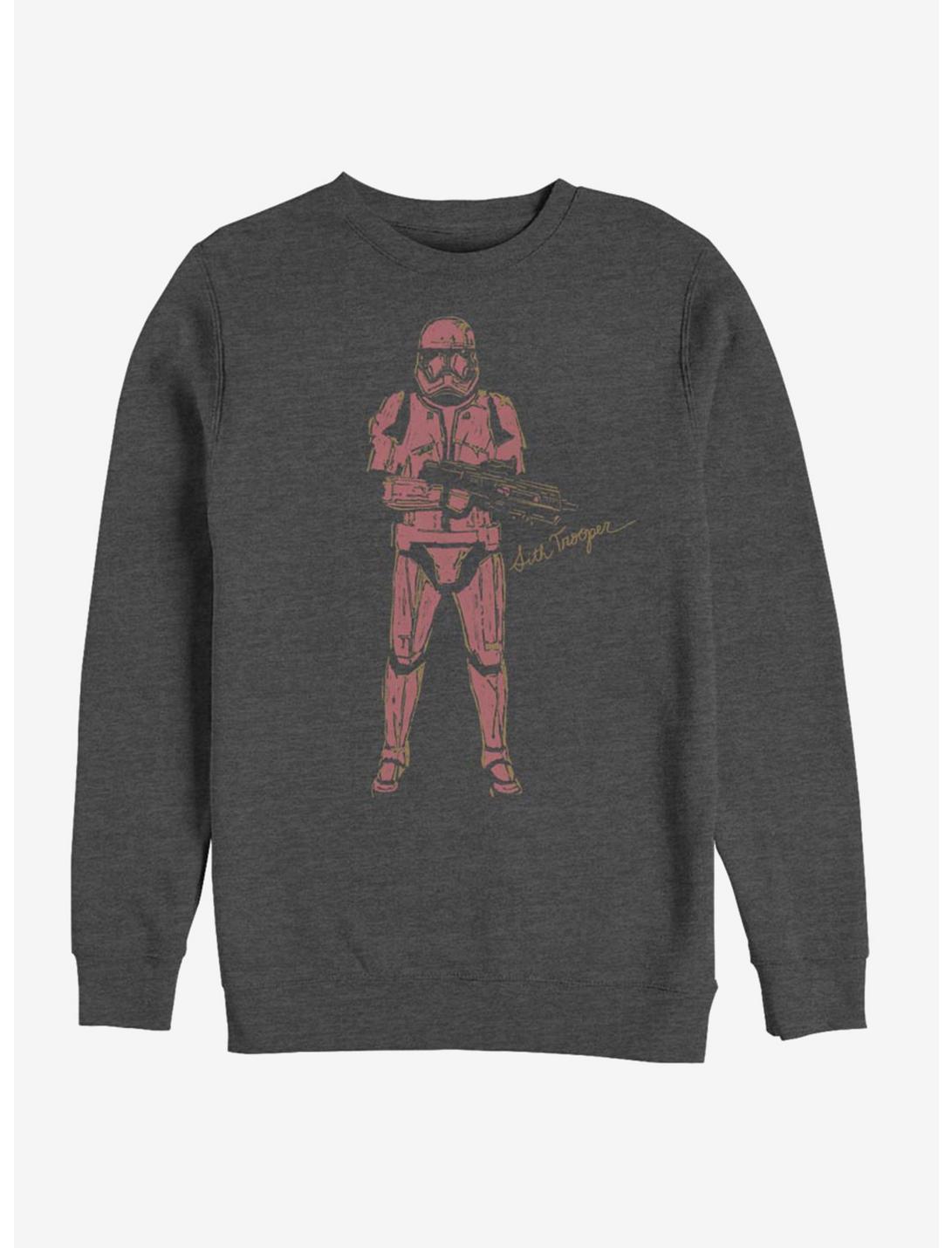 Star Wars Episode IX Rise of Skywalker Red Trooper Sweatshirt, CHAR HTR, hi-res