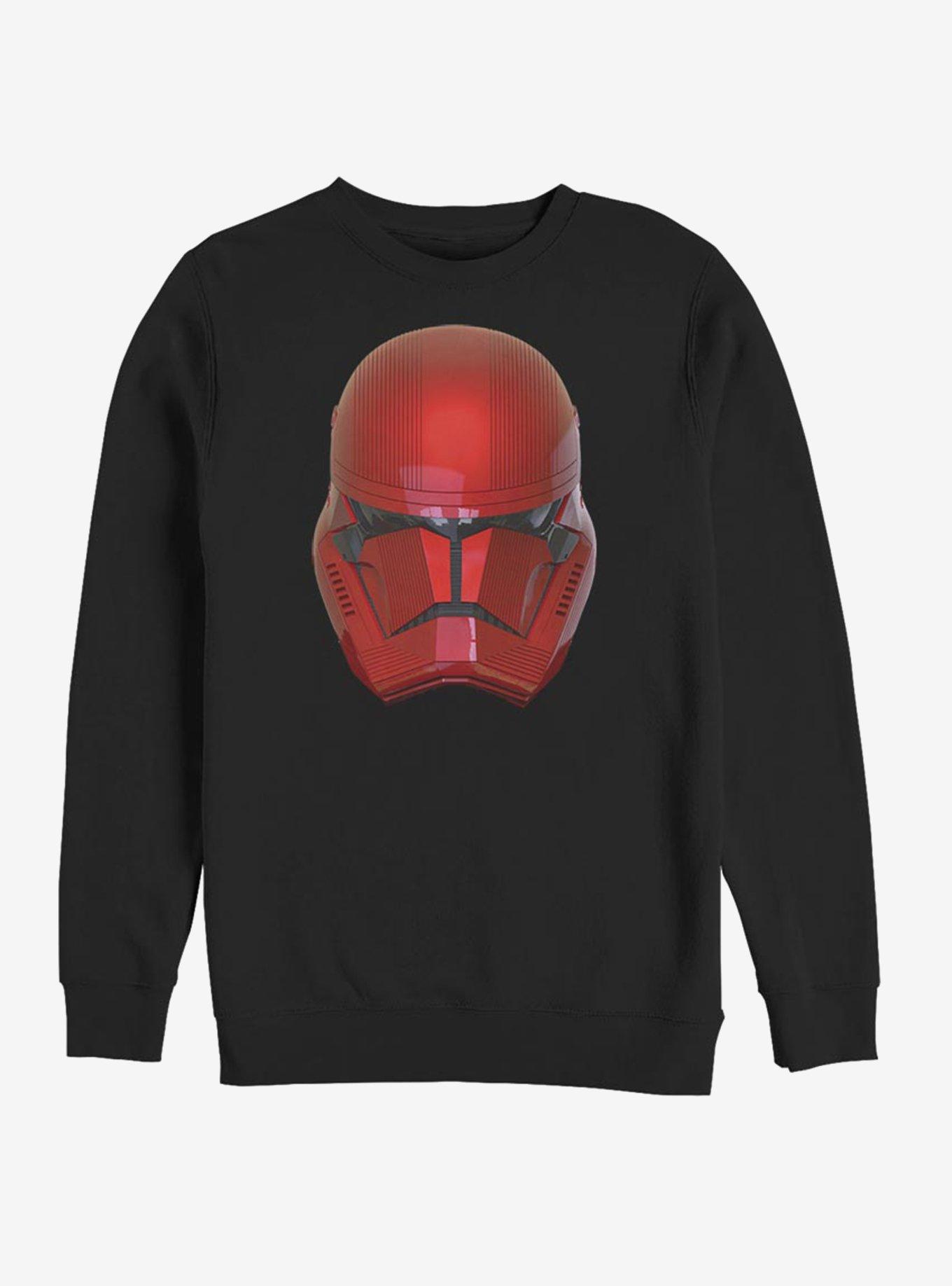 Star Wars Episode IX Rise of Skywalker Red Trooper Red Helm Sweatshirt, BLACK, hi-res