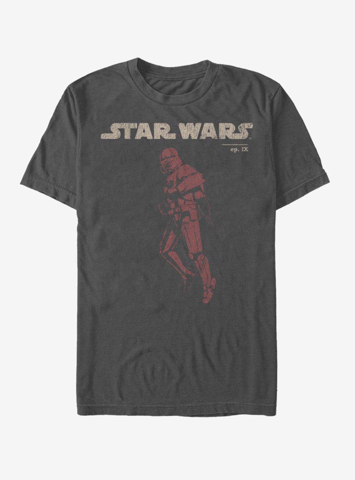 Star Wars Episode IX Rise of Skywalker Red Trooper Jet Red T-Shirt, CHARCOAL, hi-res