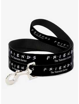 Friends The Television Series Logo Black White Multicolor Dog Leash 6 Ft, , hi-res