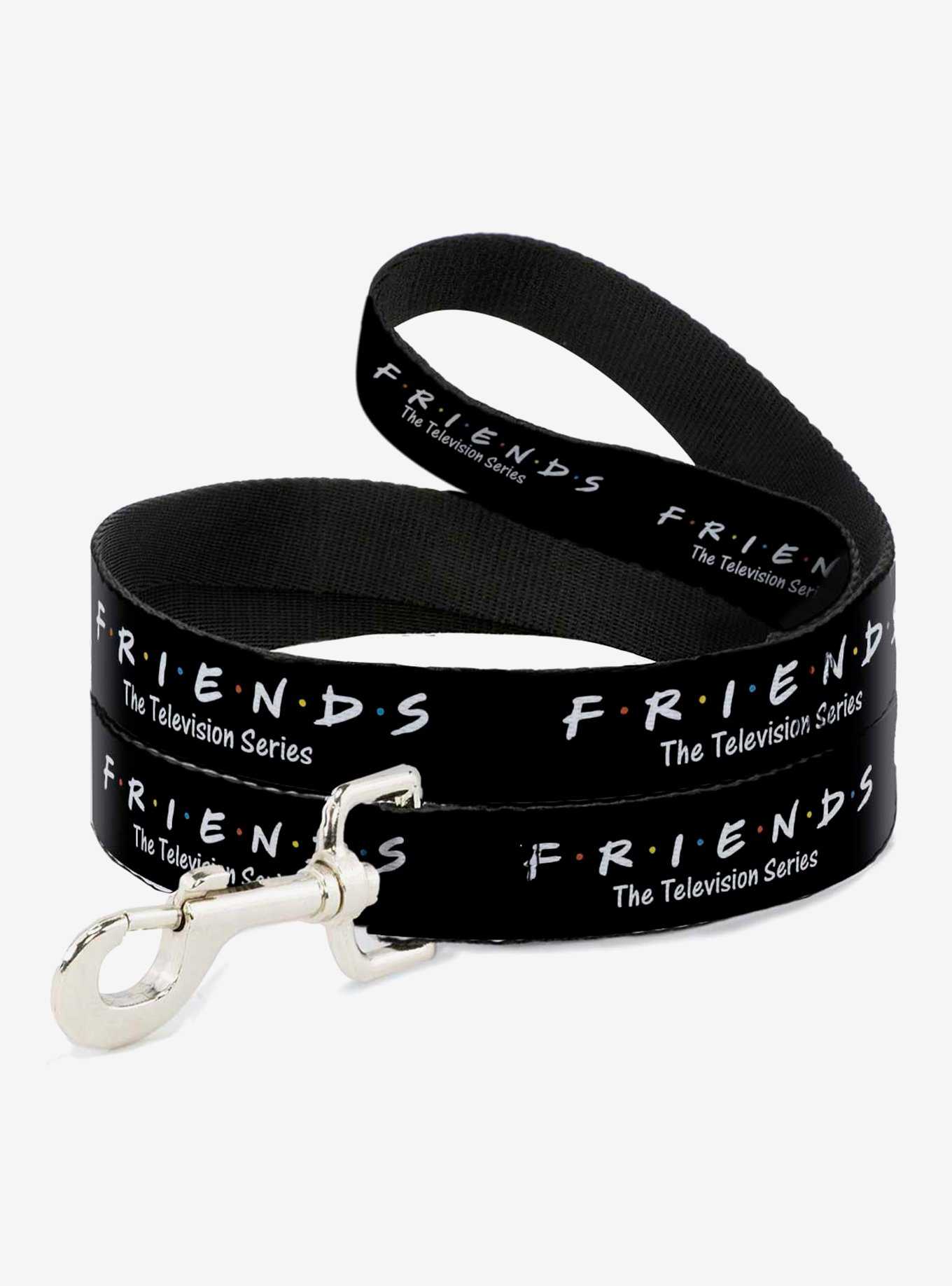 Friends The Television Series Logo Black White Multicolor Dog Leash 6 Ft, , hi-res
