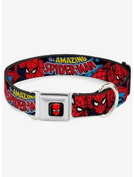 Marvel Amazing Spider-Man Seatbelt Buckle Dog Collar, , hi-res