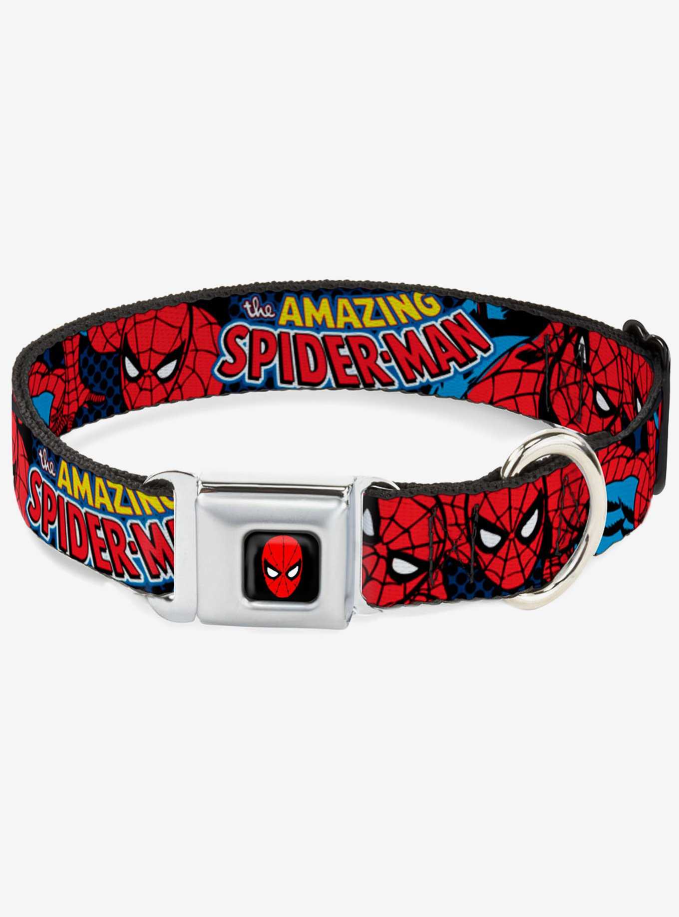 Marvel Amazing Spider-Man Seatbelt Buckle Dog Collar, , hi-res