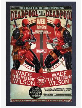 Marvel Deadpool Battle Framed Poster, , hi-res