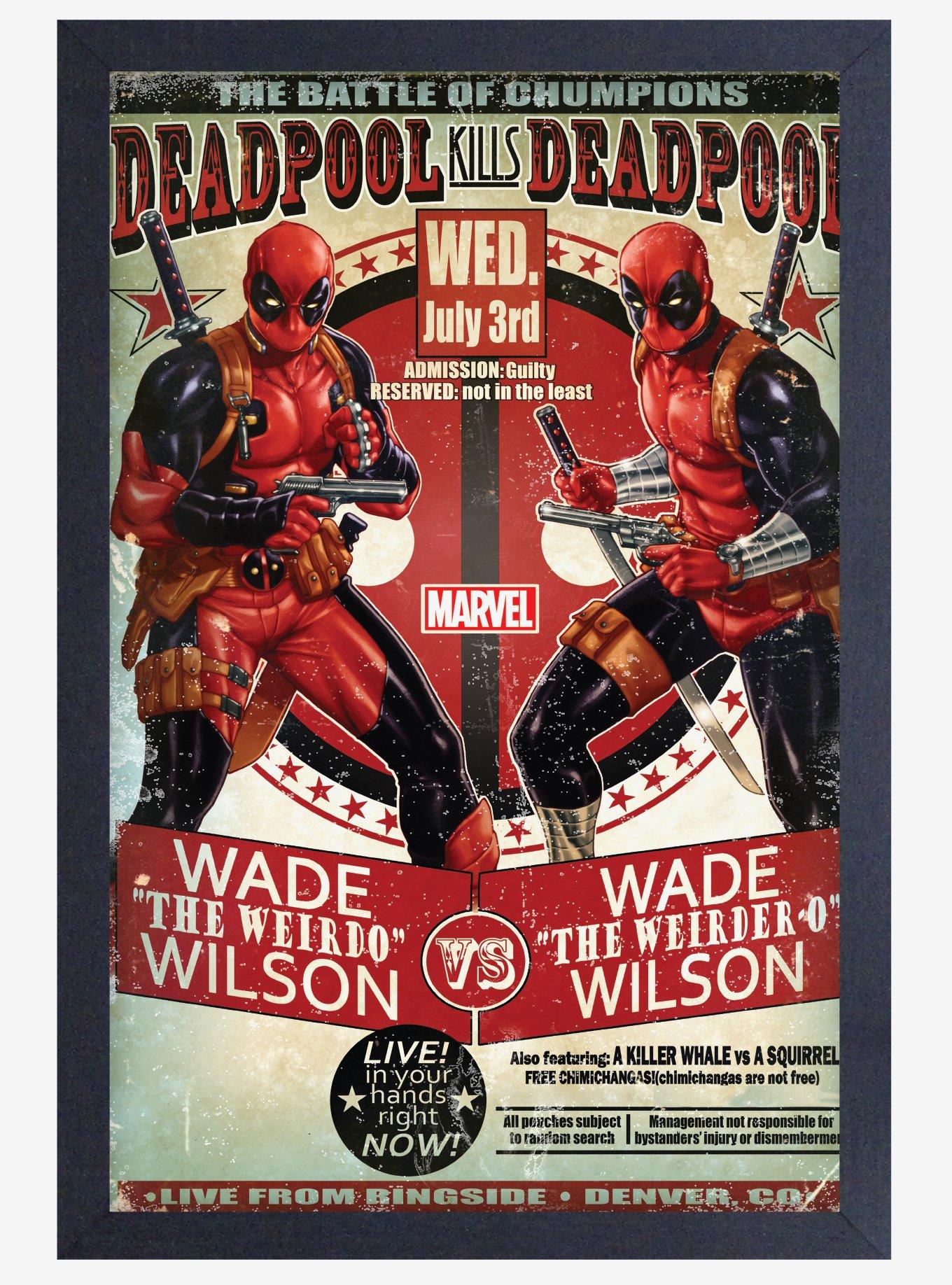 Marvel Deadpool Battle Framed Poster, , hi-res