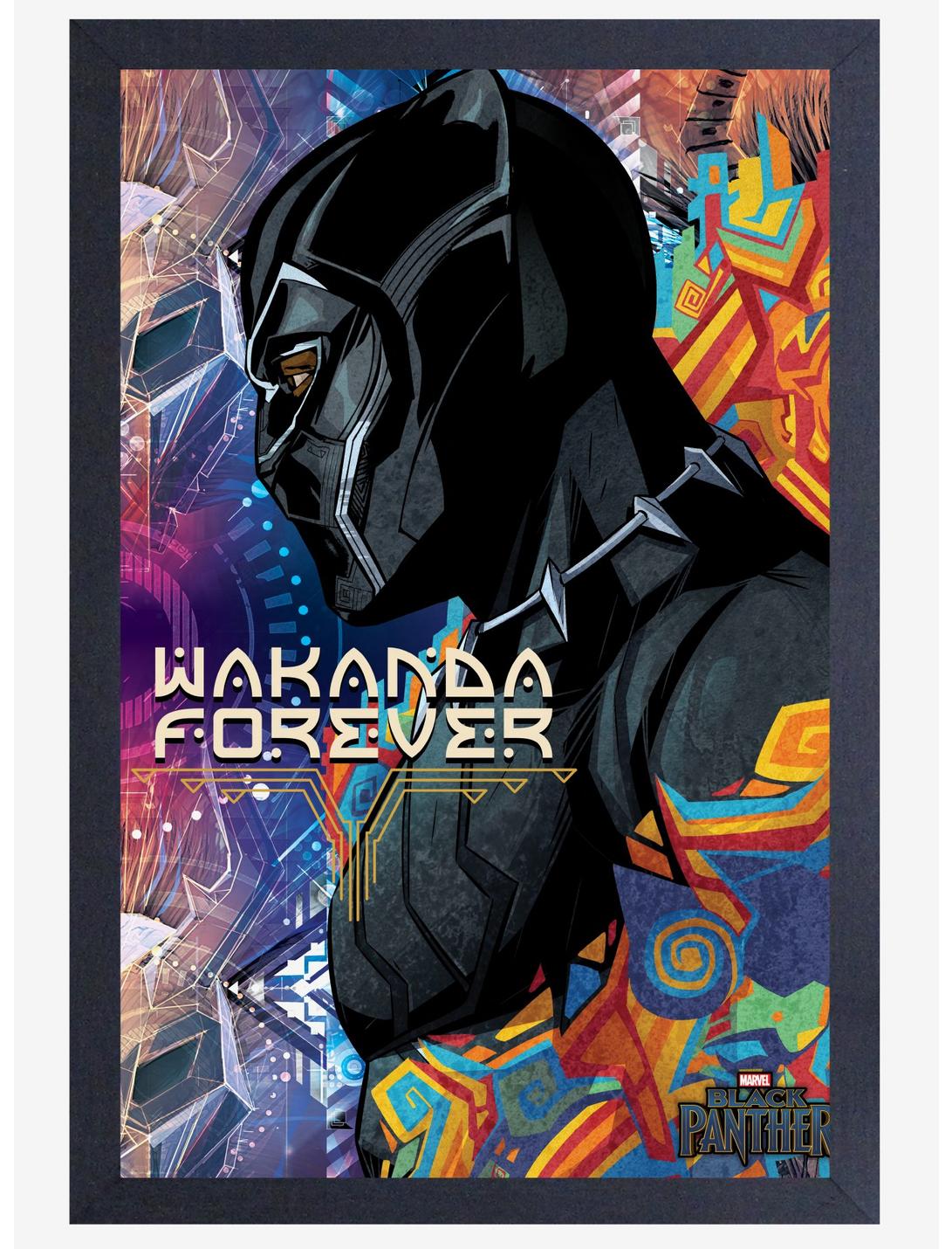Marvel Black Panther Side Profile Framed Poster, , hi-res