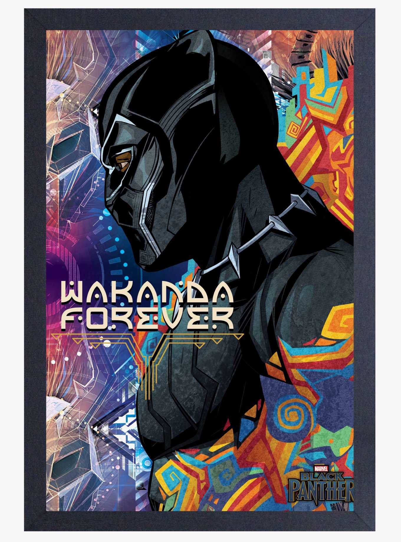 Marvel Black Panther Side Profile Framed Poster, , hi-res