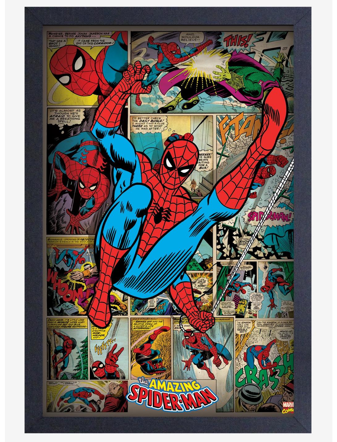 Marvel Spiderman Panels Poster, , hi-res