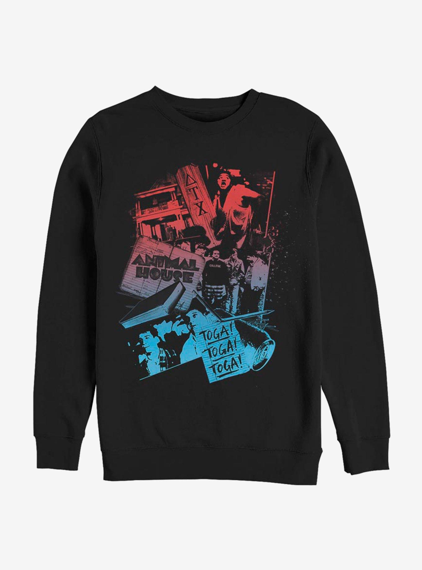 Animal House Collage Party Sweatshirt, , hi-res