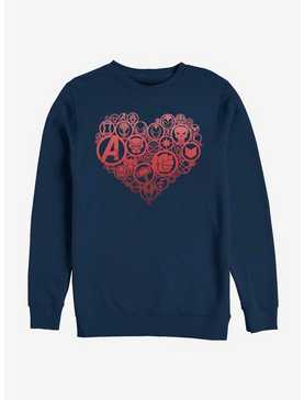 Marvel Avengers Heart Icons Sweatshirt, , hi-res