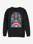 Marvel Captain America Cap Glass Sweatshirt, BLACK, hi-res