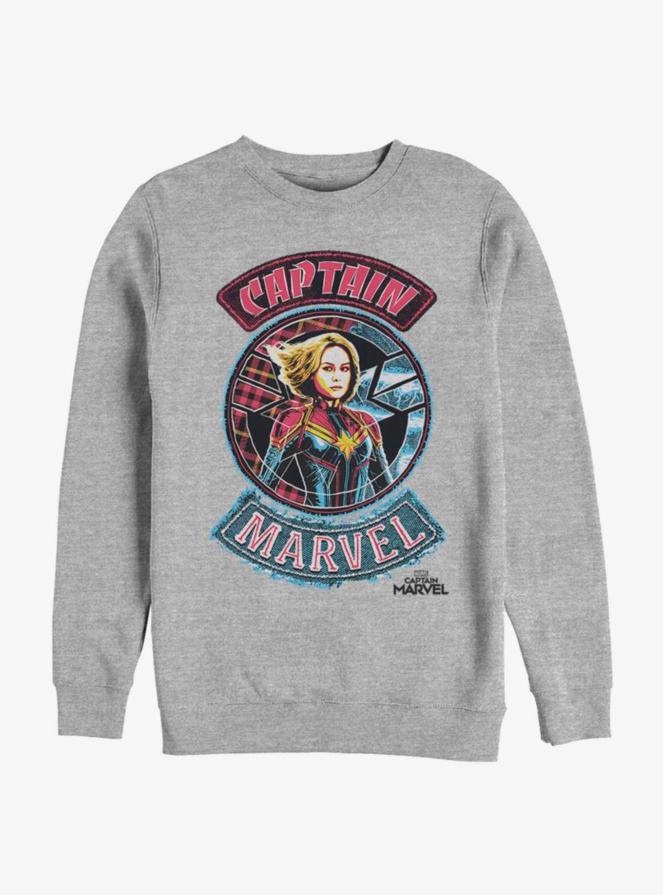 Marvel Captain Marvel Patch Sweatshirt, , hi-res
