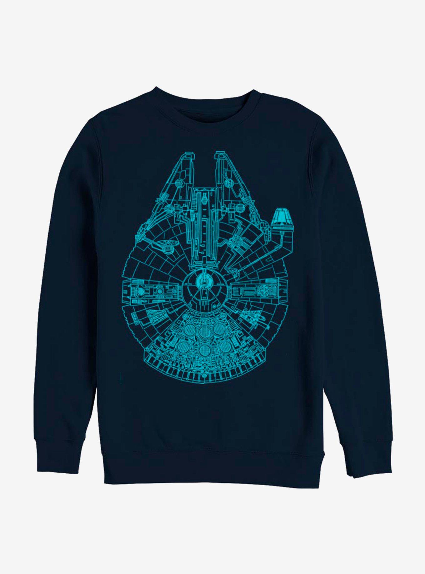 Star Wars Blue Falcon Sweatshirt, NAVY, hi-res