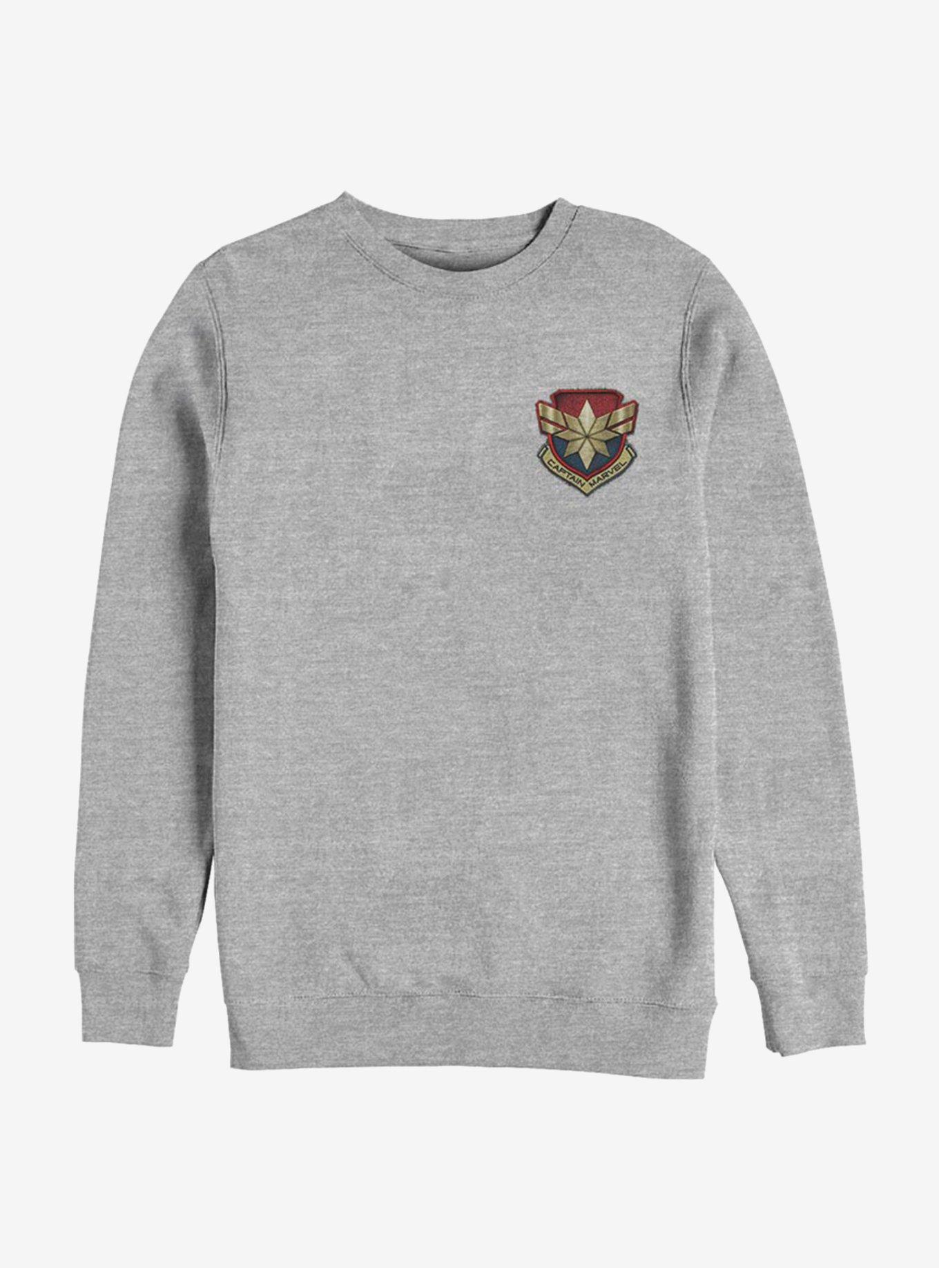 Marvel Captain Marvel Captain Patch Sweatshirt, , hi-res
