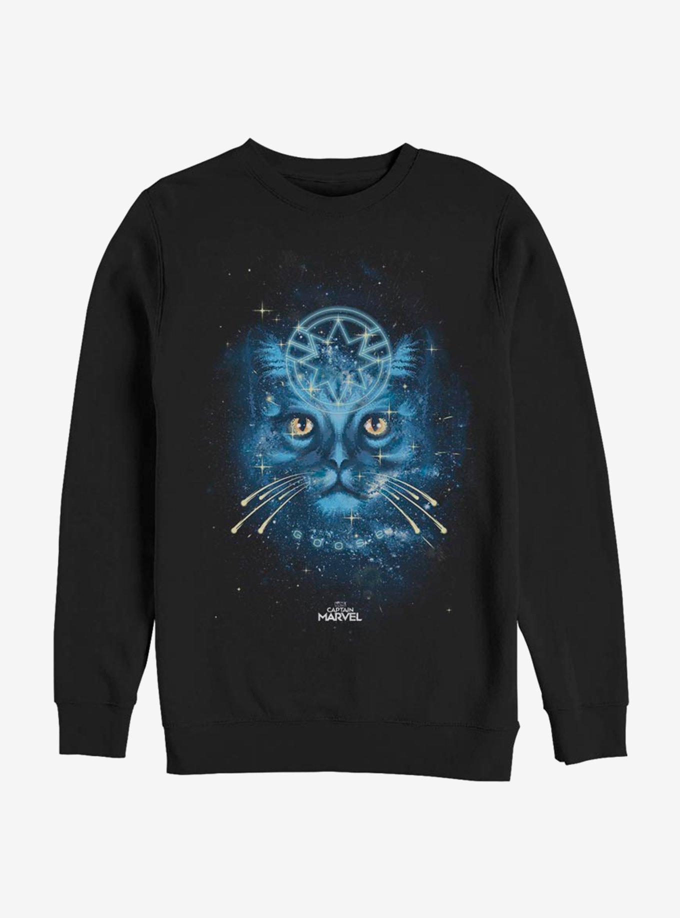 Marvel Captain Marvel Goose in the Stars Sweatshirt, , hi-res