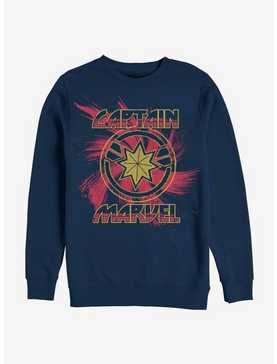 Marvel Captain Marvel Logo Swirl Sweatshirt, , hi-res