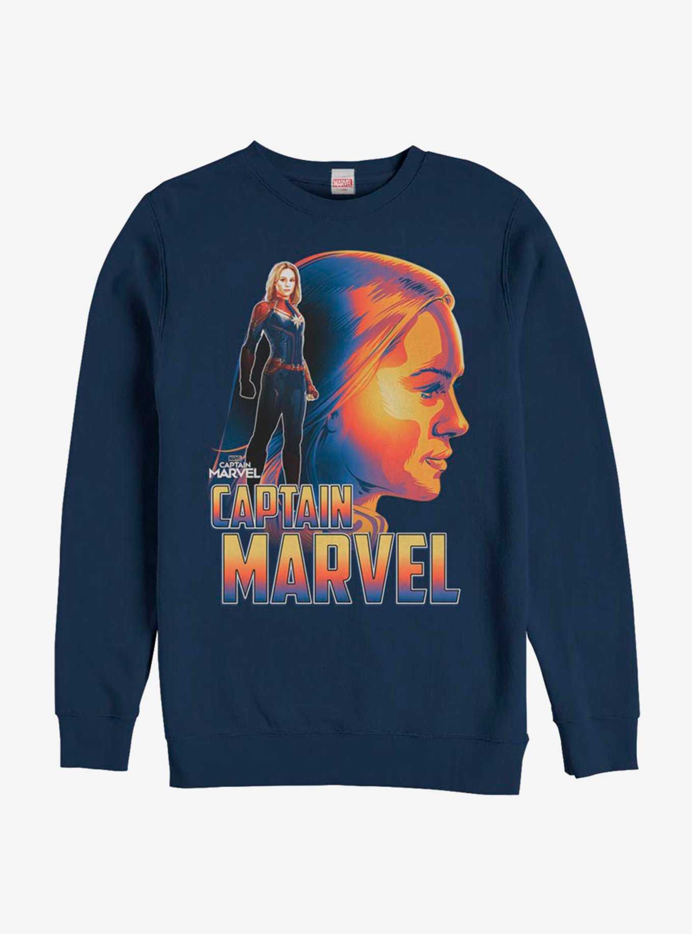 Marvel Captain Marvel Profile Sweatshirt, , hi-res
