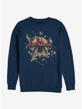 Marvel Captain Marvel Splatter Sweatshirt, NAVY, hi-res