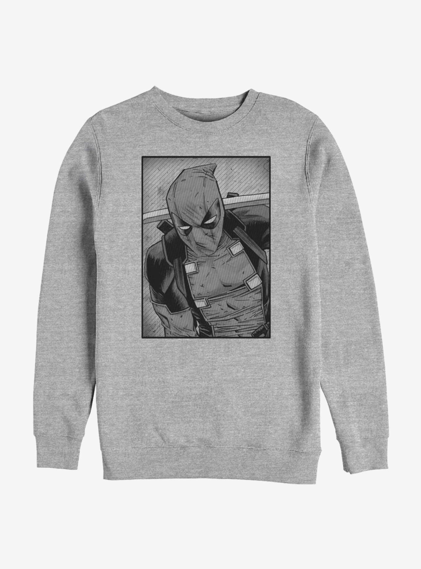 Marvel Deadpool Deadpool Black and White Sweatshirt, , hi-res
