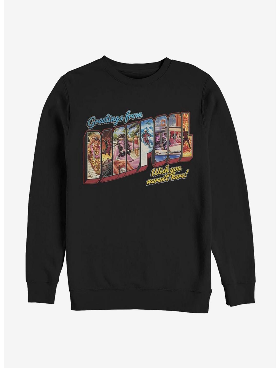 Marvel Deadpool Greetings Sweatshirt, BLACK, hi-res