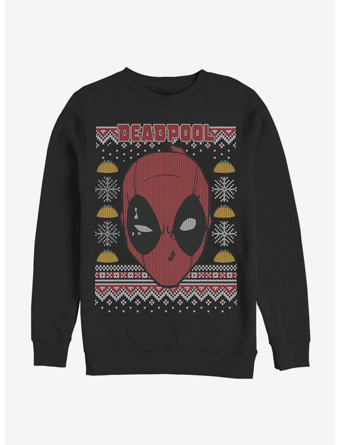 Marvel Deadpool Ugly Deadpool Sweatshirt, BLACK, hi-res