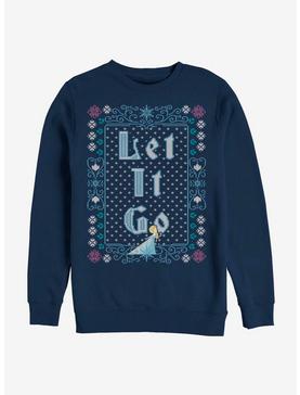 Disney Frozen Let It Go Christmas Sweater Pattern Sweatshirt, , hi-res