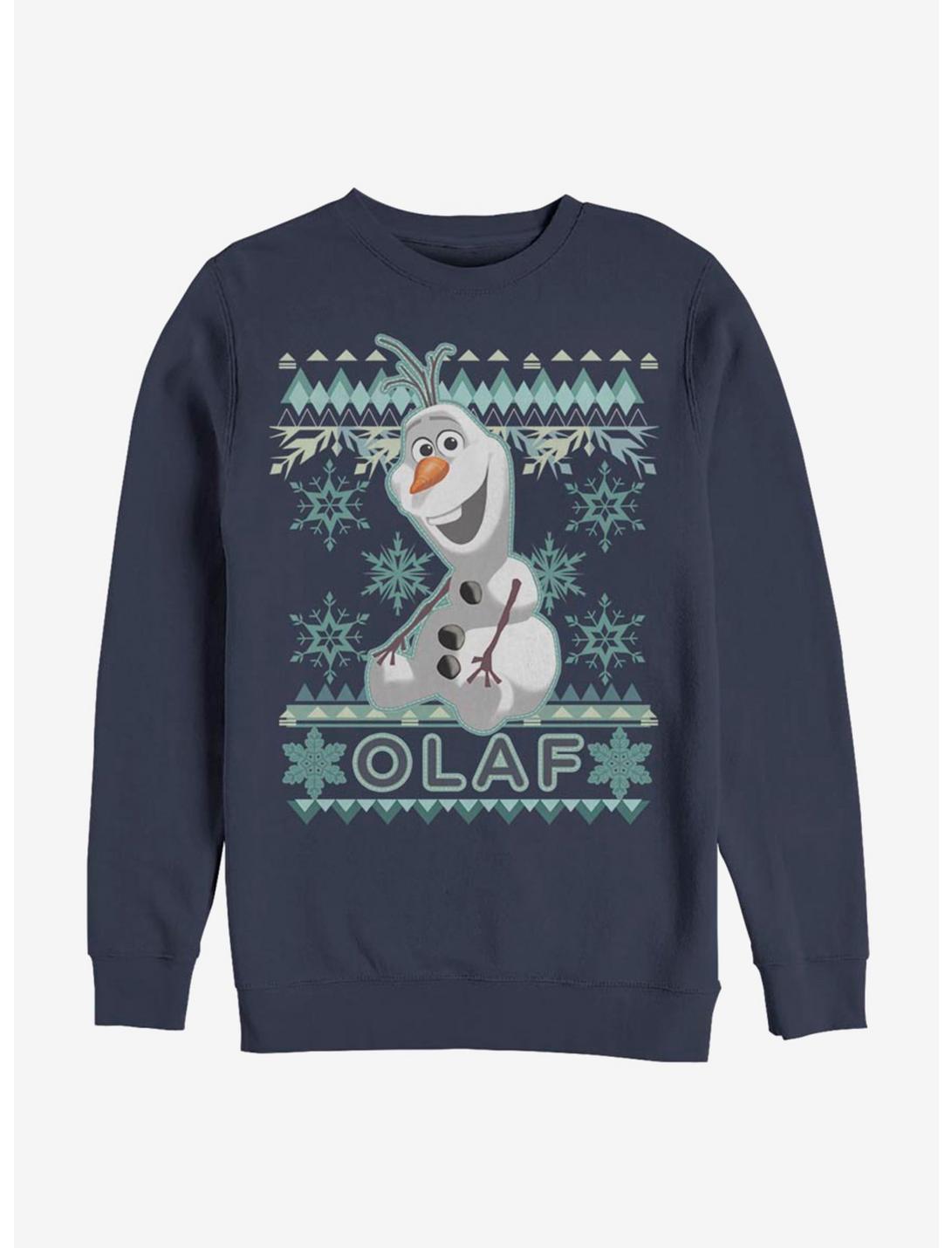 Disney Frozen Olaf Fade Xmas Sweatshirt, NAVY, hi-res