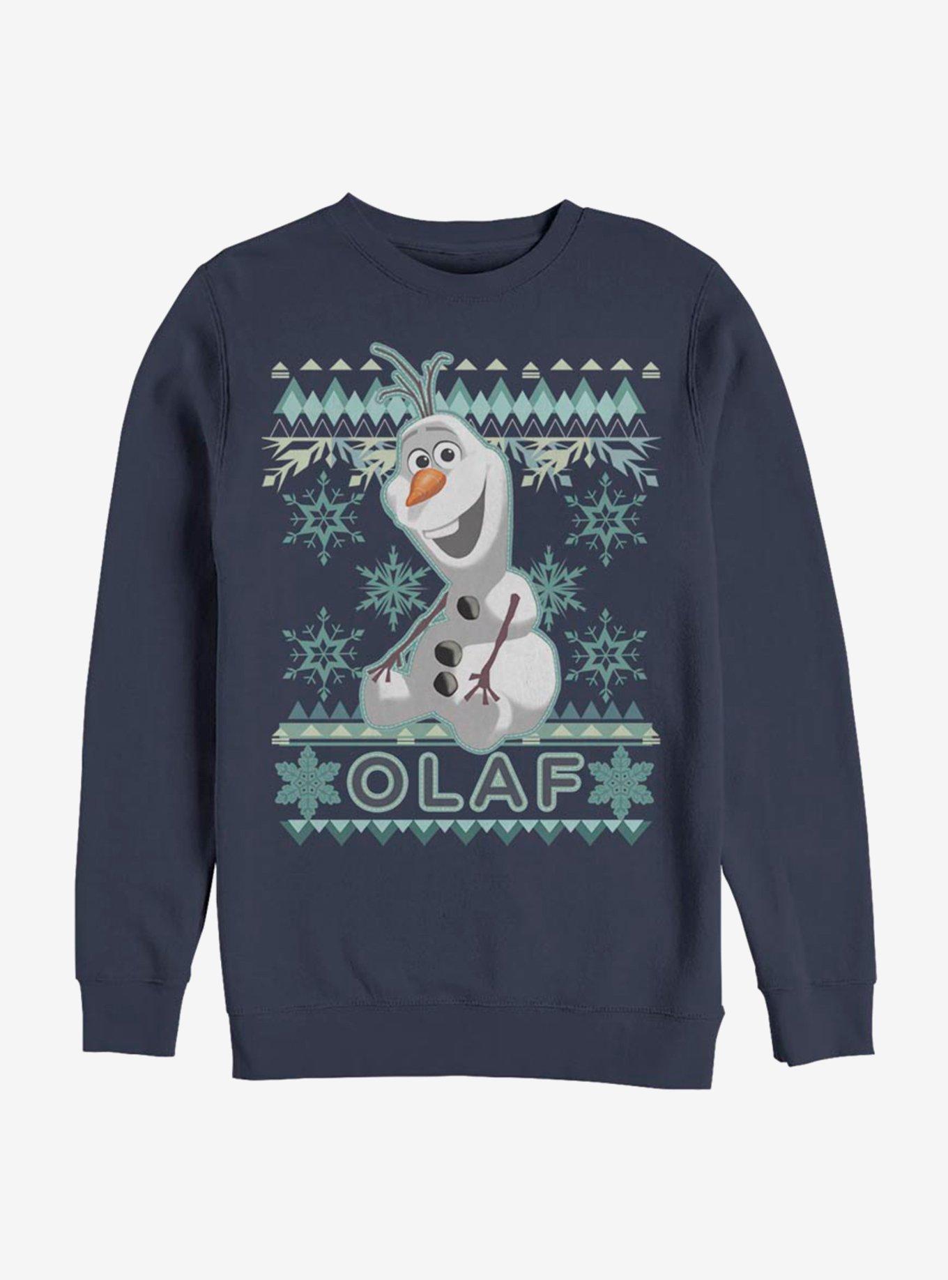Disney Frozen Olaf Fade Xmas Sweatshirt, NAVY, hi-res