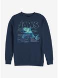 Jaws Shark Blueprint Sweatshirt, NAVY, hi-res