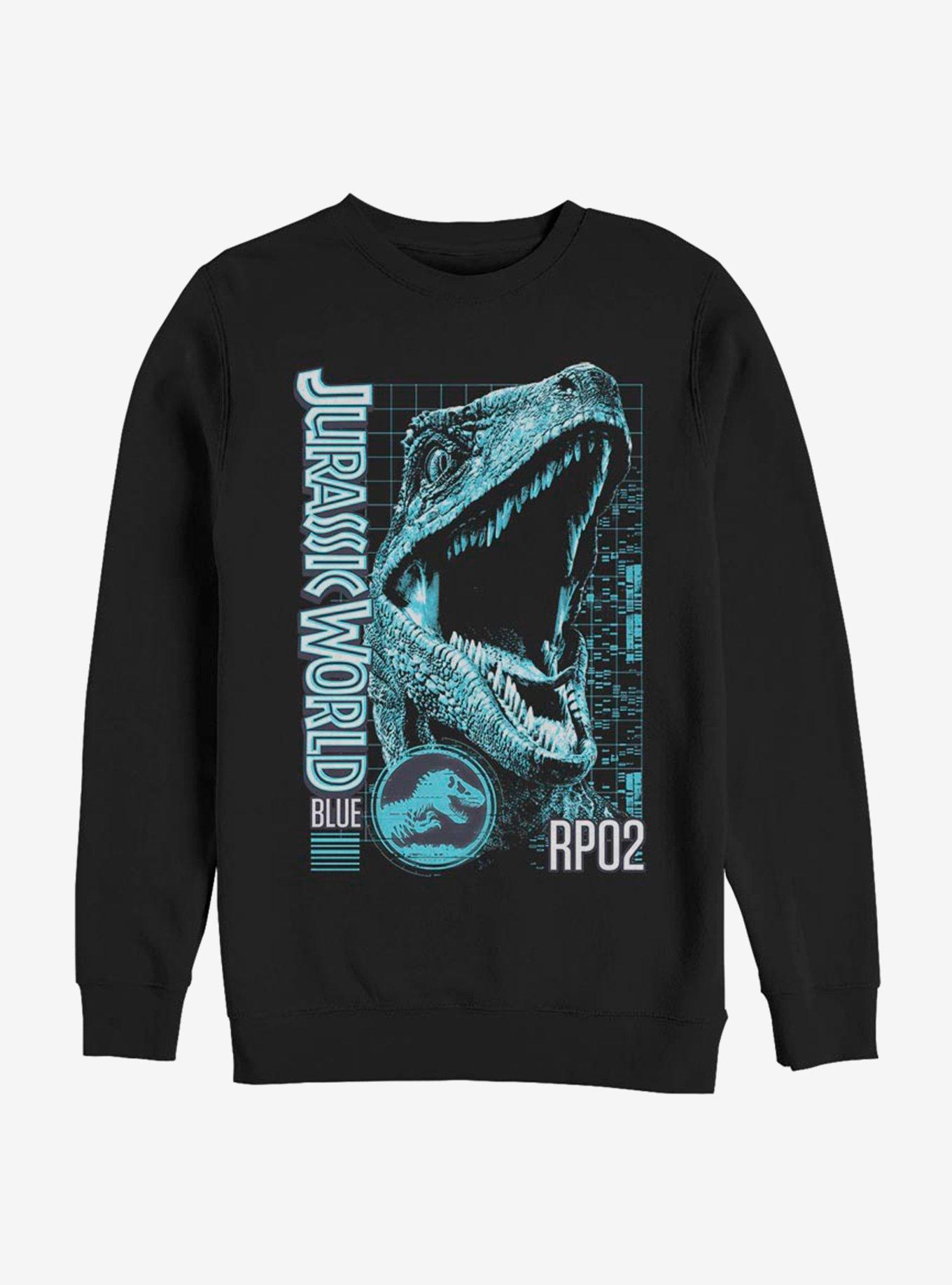 Jurassic World Blue Grid Sweatshirt, , hi-res