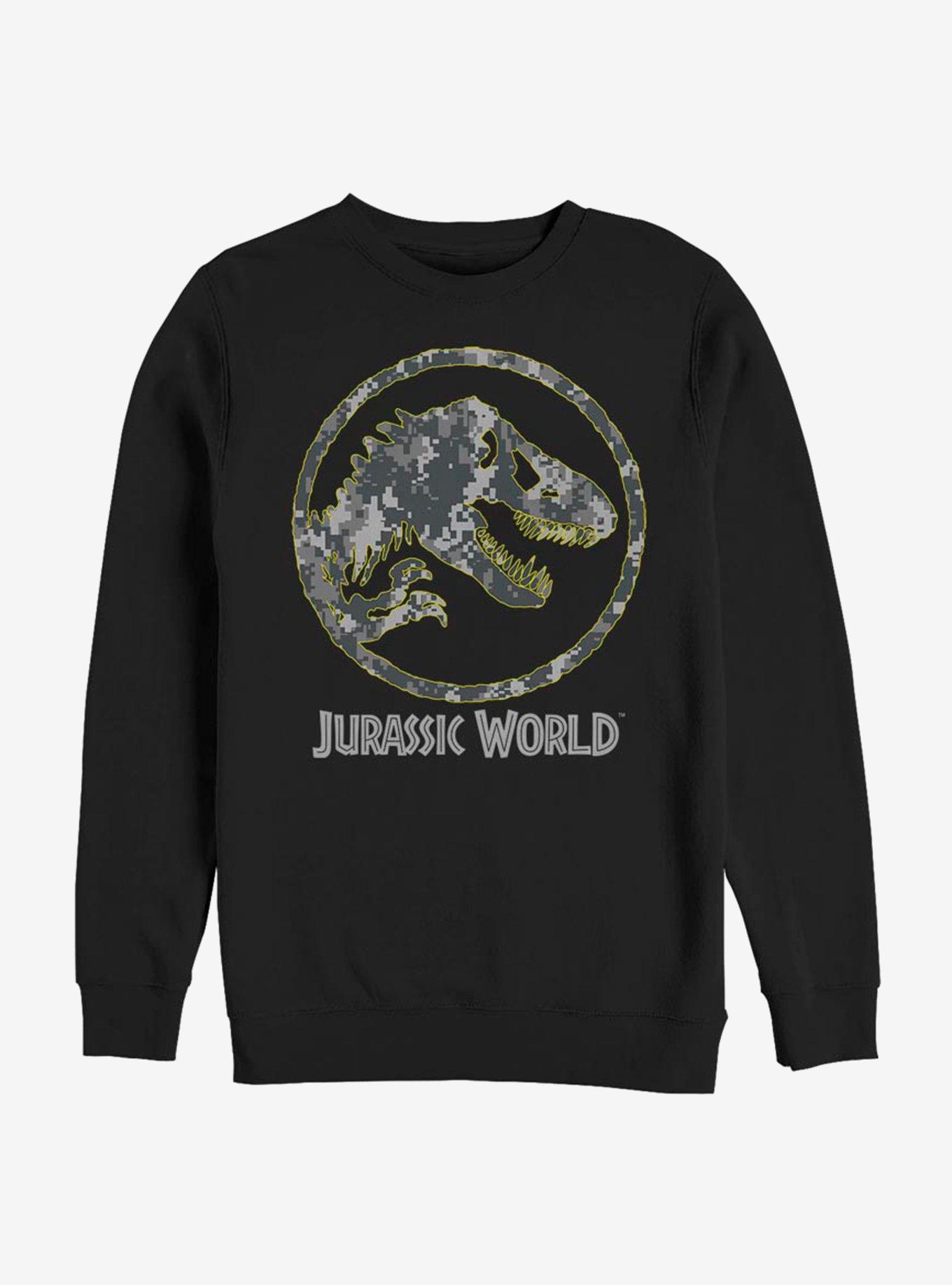 Jurassic World Camo Yellow Dino Sweatshirt, , hi-res