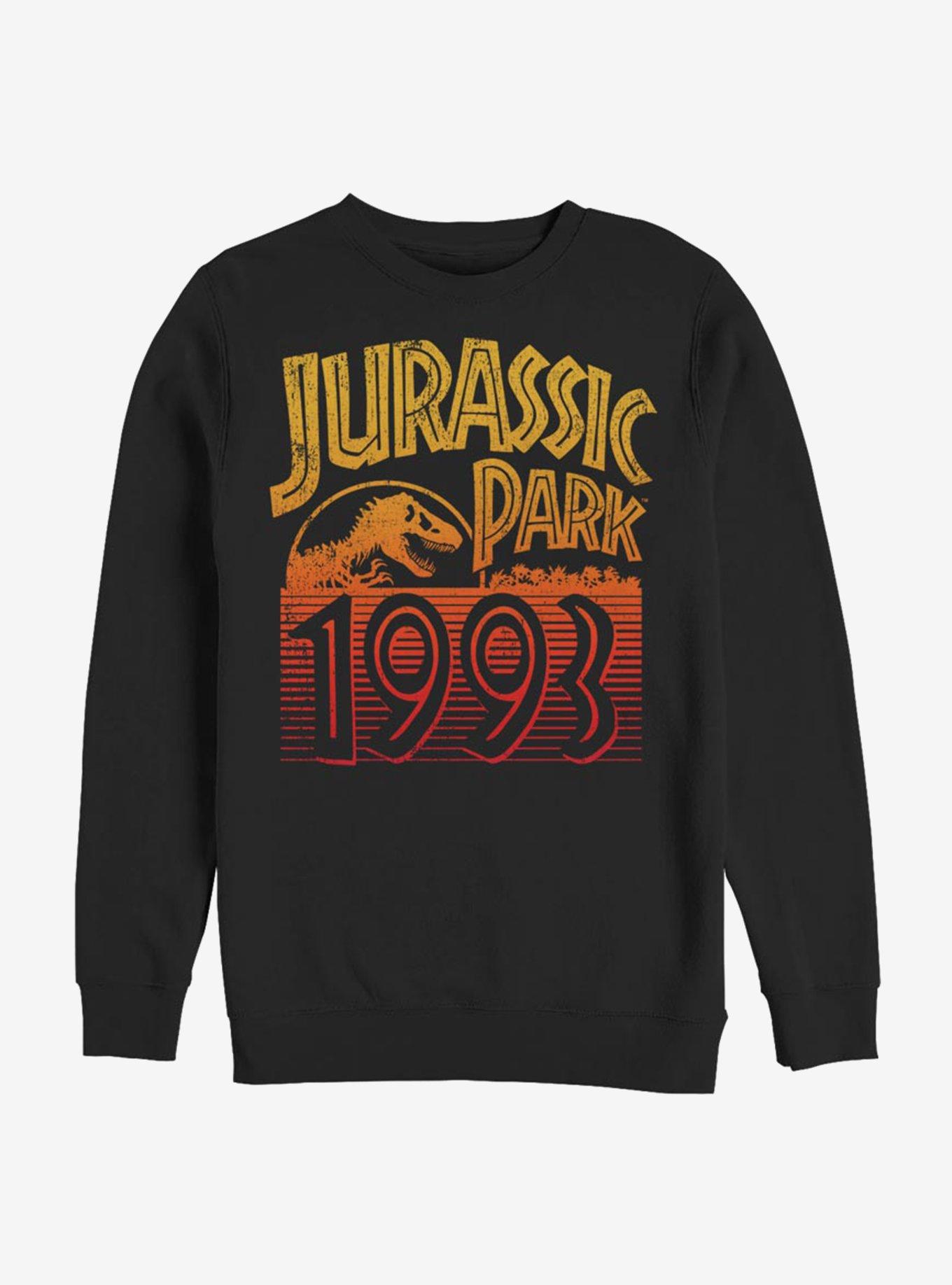 Jurassic Park Classic Sunset Sweatshirt, BLACK, hi-res