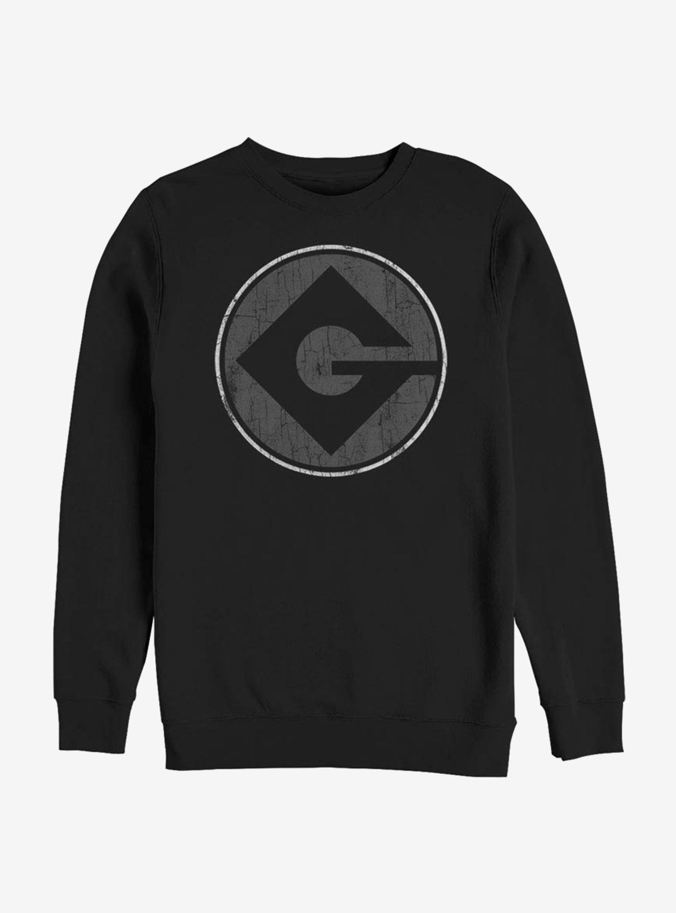 Despicable Me Minions Gru Logo Sweatshirt - BLACK | BoxLunch
