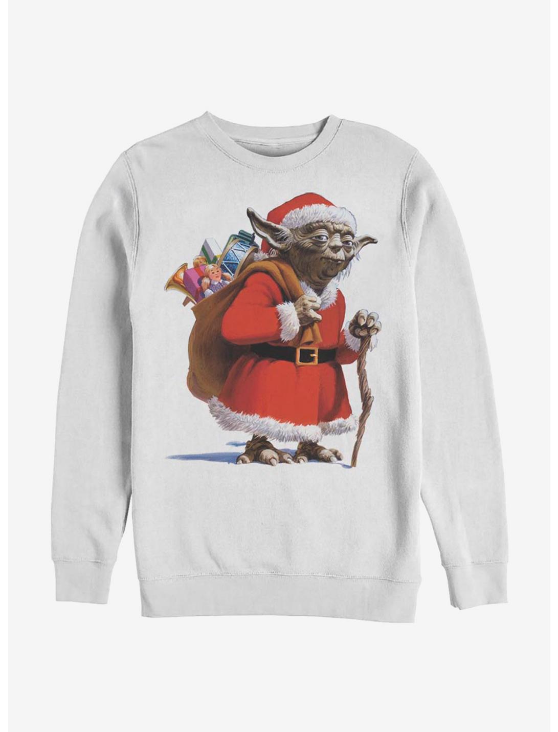 Star Wars Santa Yoda Sweatshirt, WHITE, hi-res