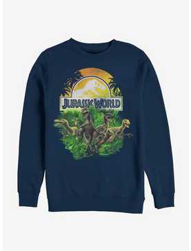Jurassic World Distressed Plastic Jungle Sweatshirt, , hi-res