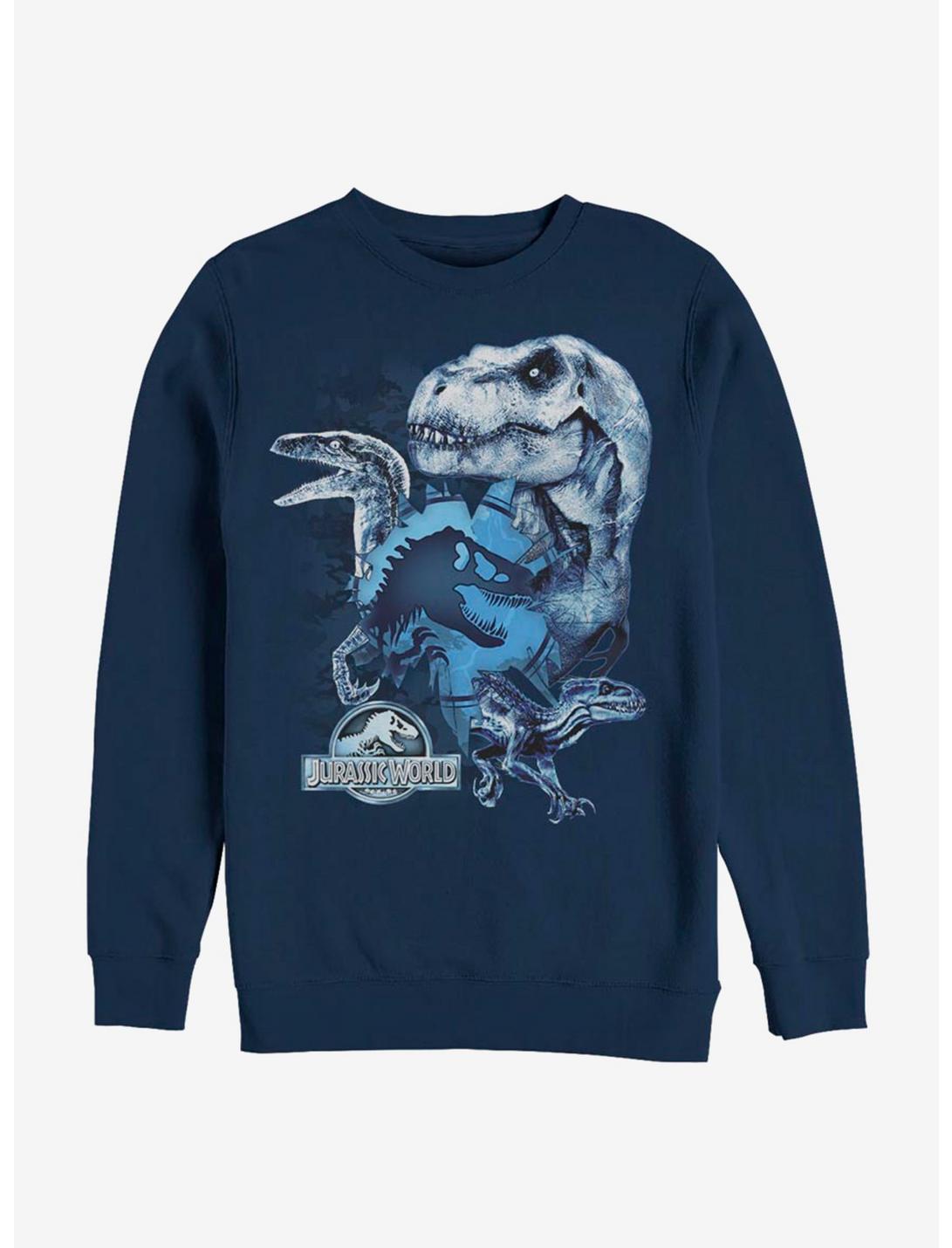 Jurassic World Glass Shard Sweatshirt, NAVY, hi-res