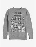 Star Wars The Last Jedi Characters Sweatshirt, ATH HTR, hi-res
