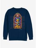 Nintendo The Legend Of Zelda Stained Glass Sweatshirt, NAVY, hi-res