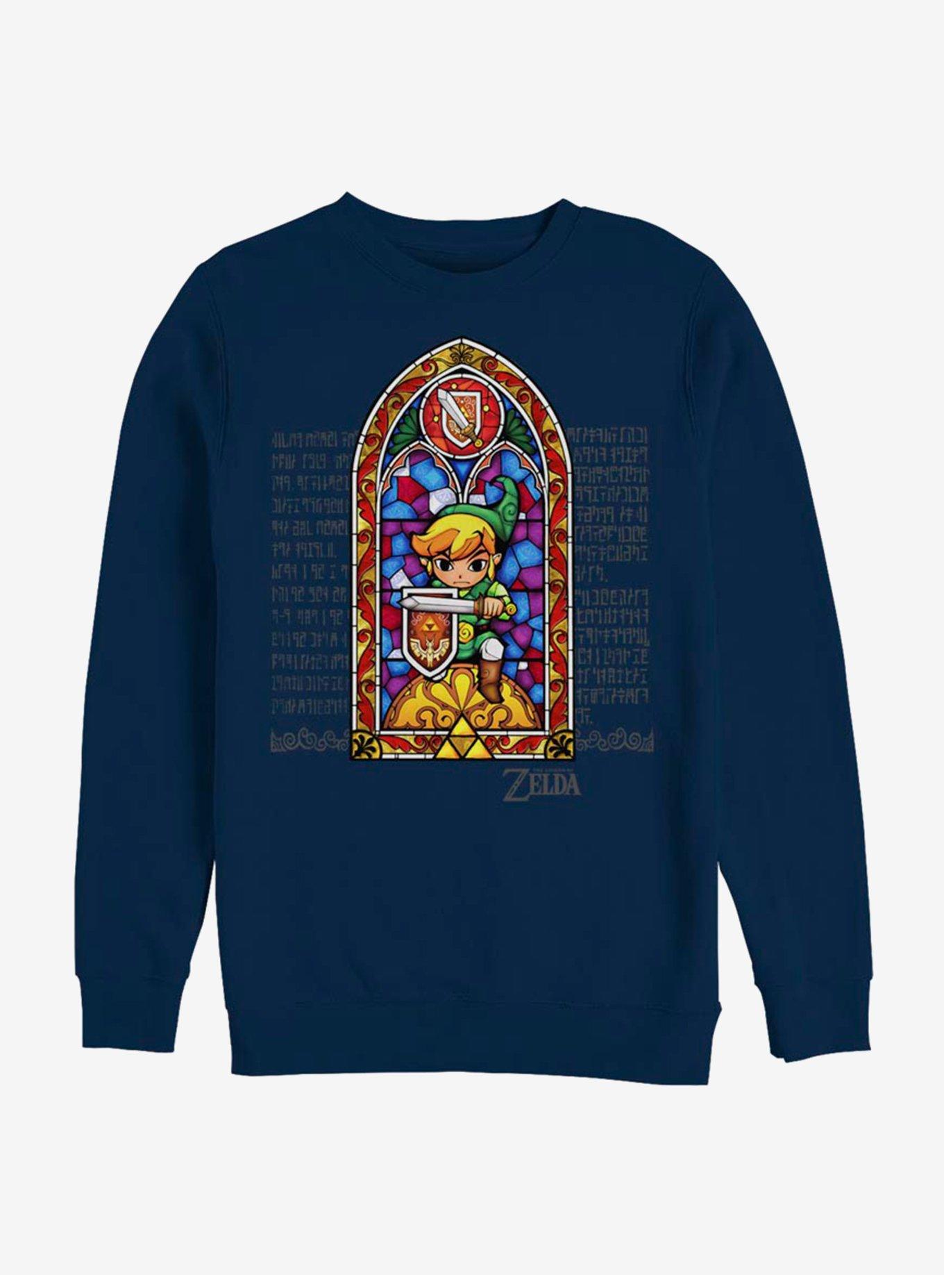 Nintendo The Legend Of Zelda Stained Glass Sweatshirt, , hi-res