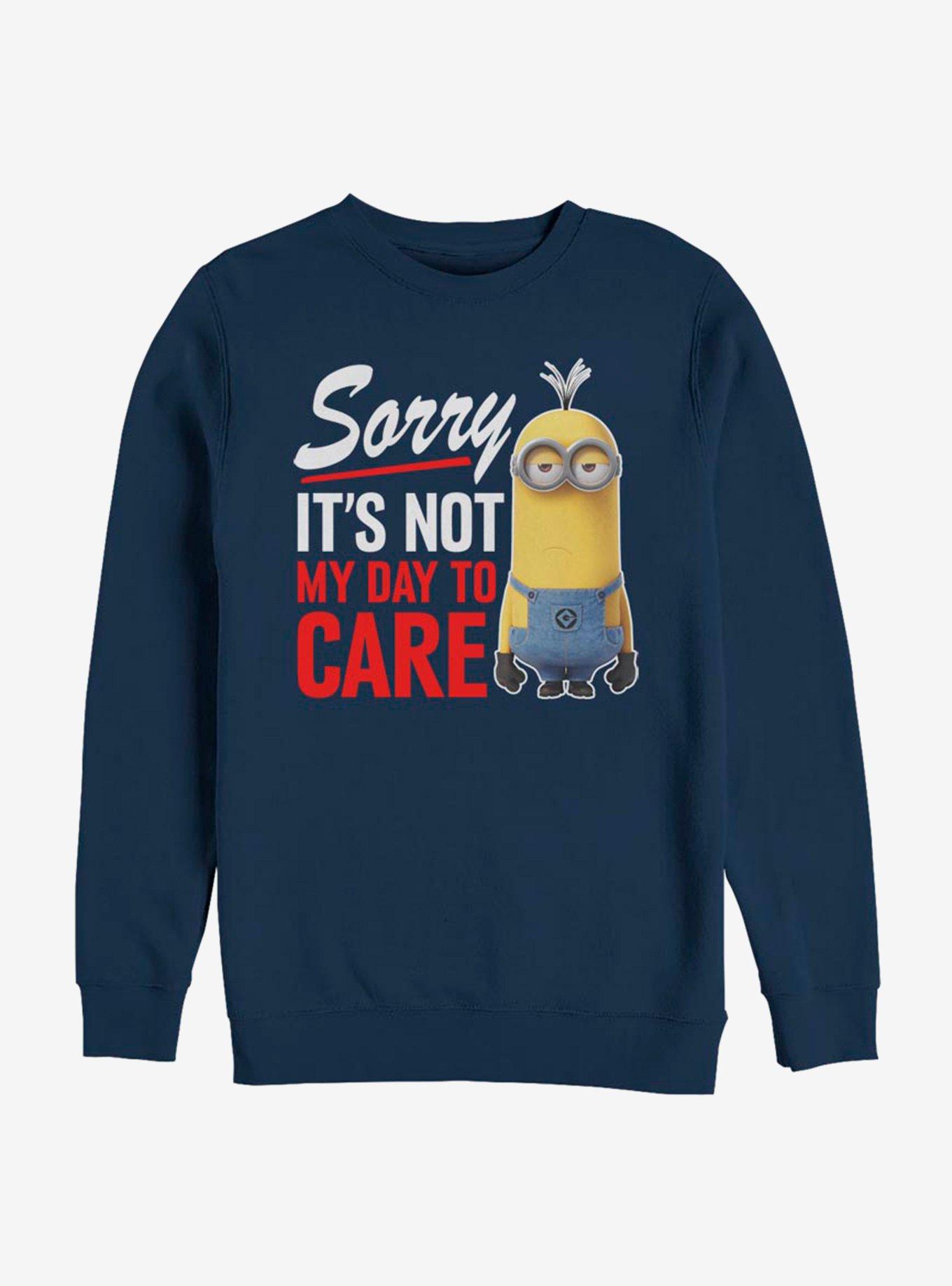Despicable Me Minions Not My Day Sweatshirt, NAVY, hi-res