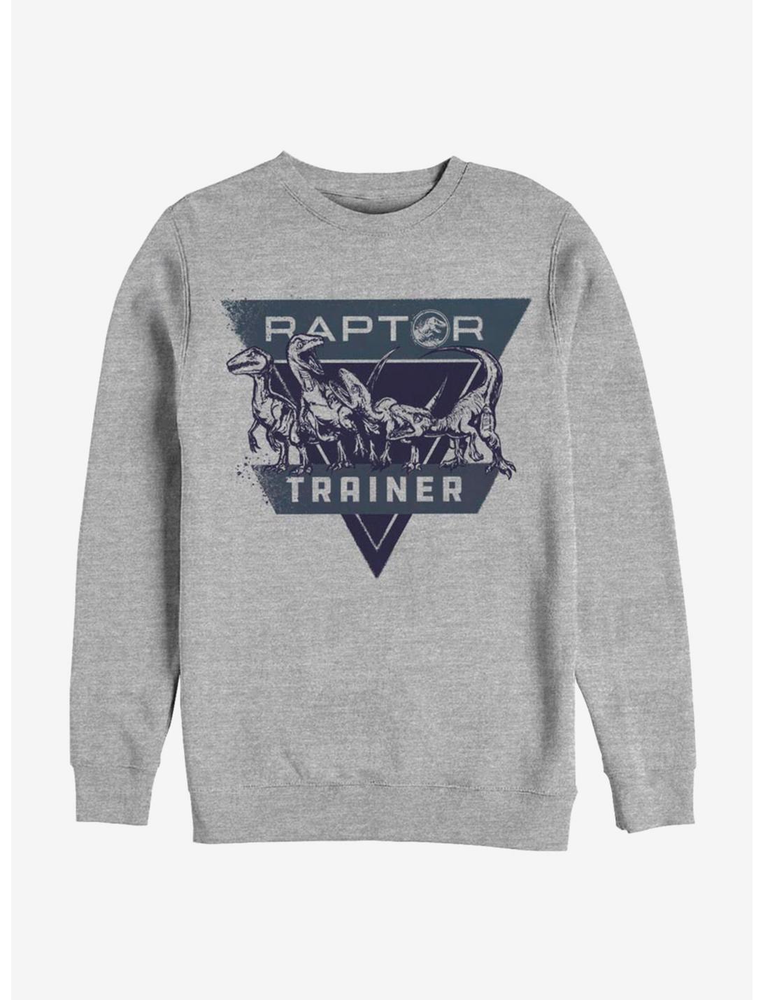 Jurassic World Raptor Trainer Shield Sweatshirt, ATH HTR, hi-res