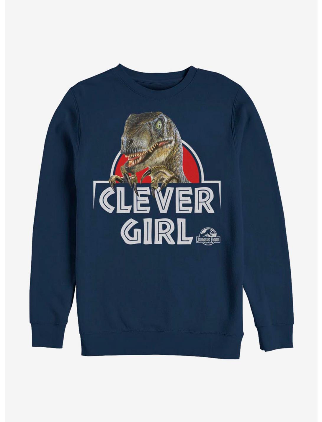 Jurassic Park Real Clever Sweatshirt, NAVY, hi-res