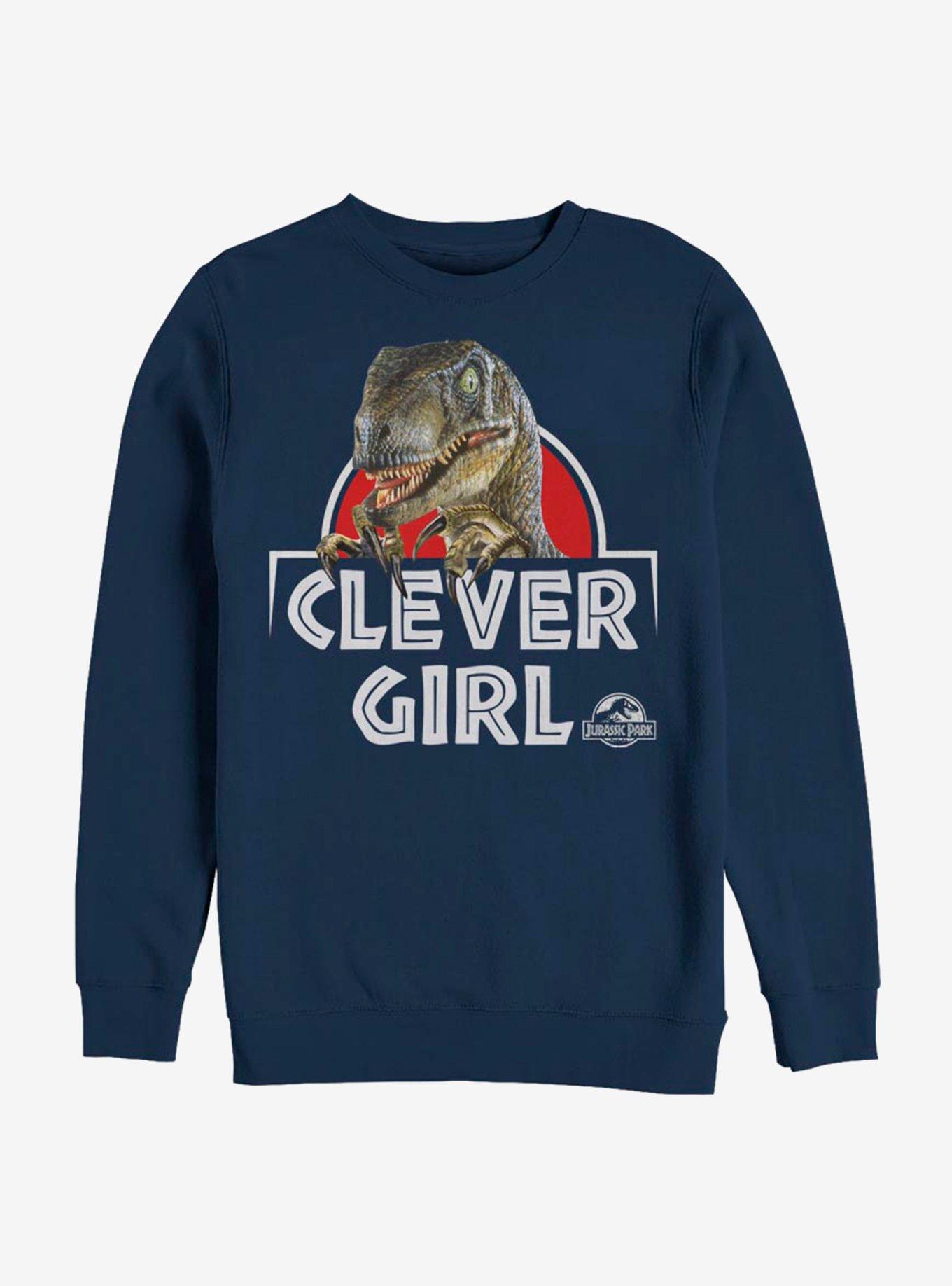 Jurassic Park Real Clever Sweatshirt, NAVY, hi-res