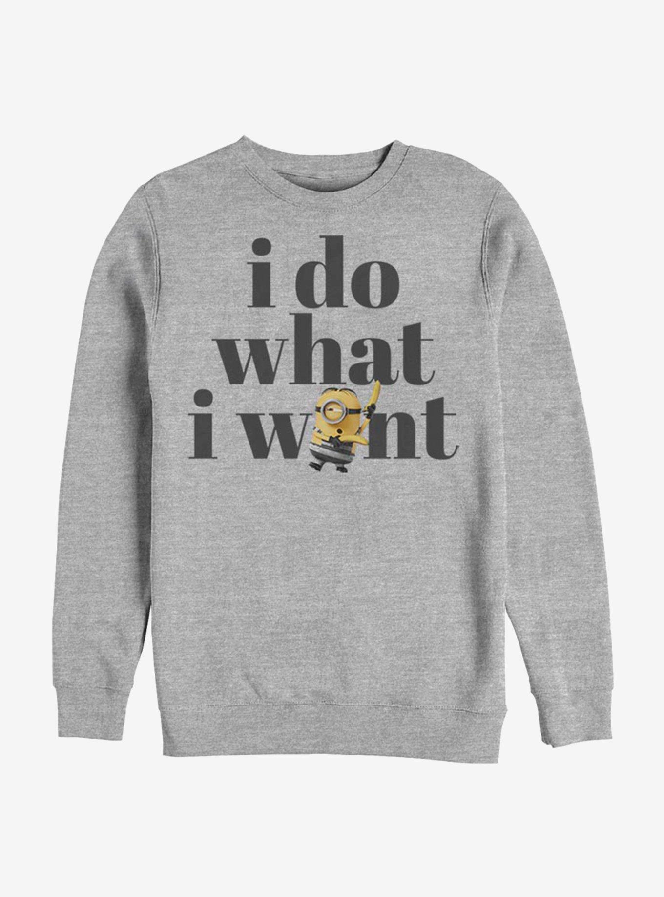 Despicable Me Minions What I Want Sweatshirt, , hi-res