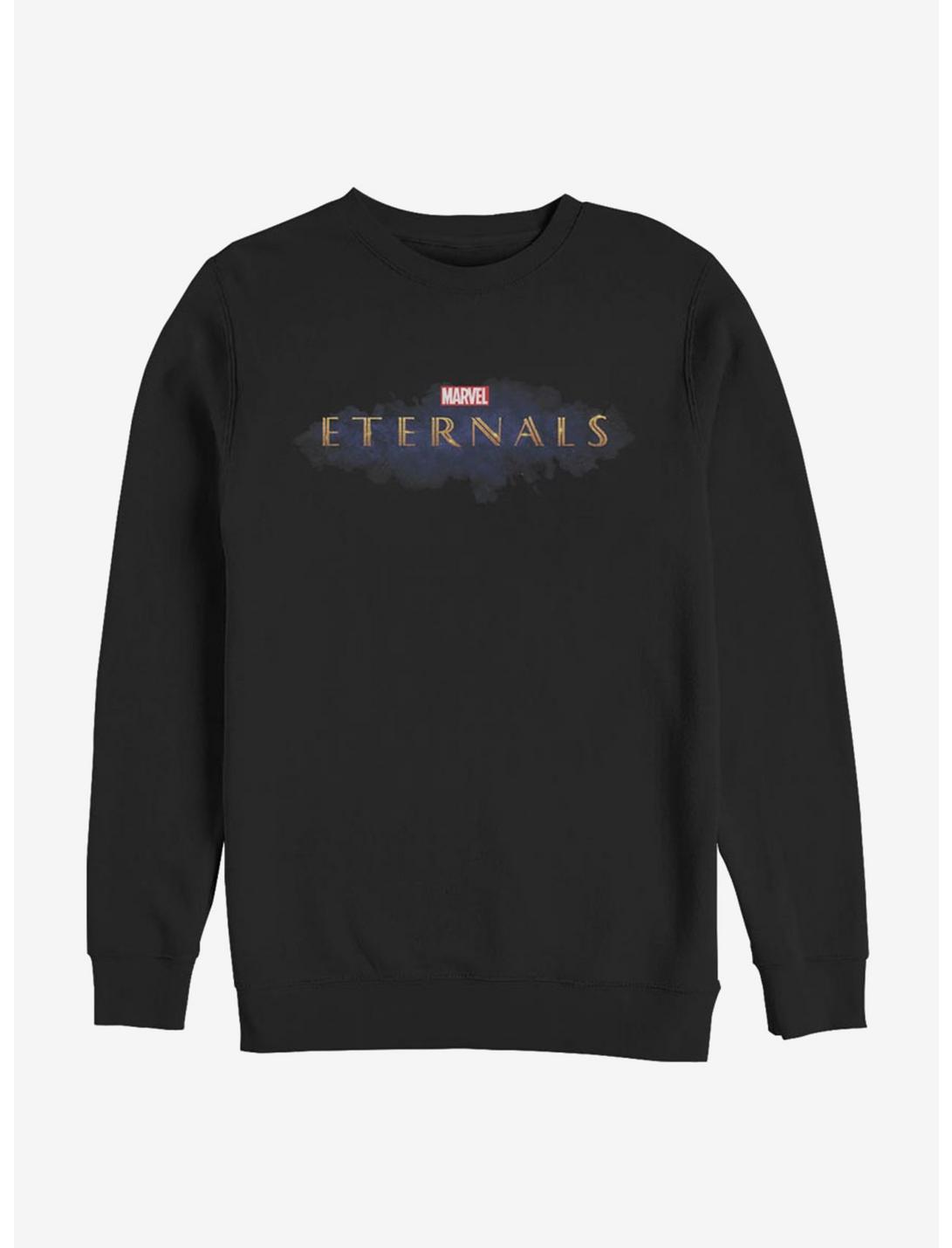 Marvel Eternals Logo Sweatshirt, BLACK, hi-res