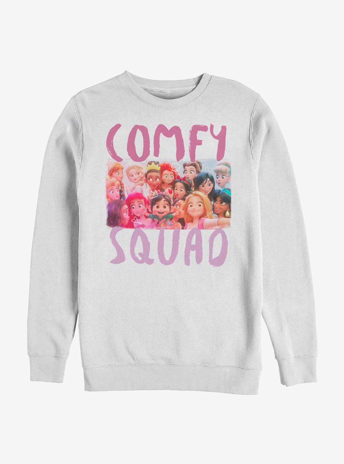 Disney Ralph Breaks The Internet Comfiest Princesses Sweatshirt, WHITE, hi-res