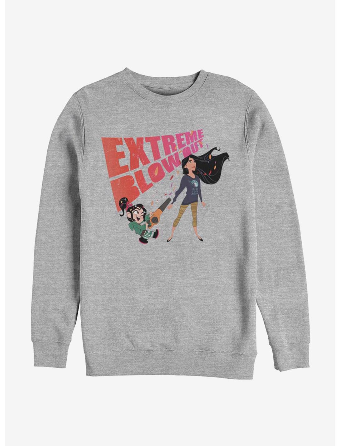 Disney Ralph Breaks The Internet Extreme Blowout Sweatshirt, ATH HTR, hi-res