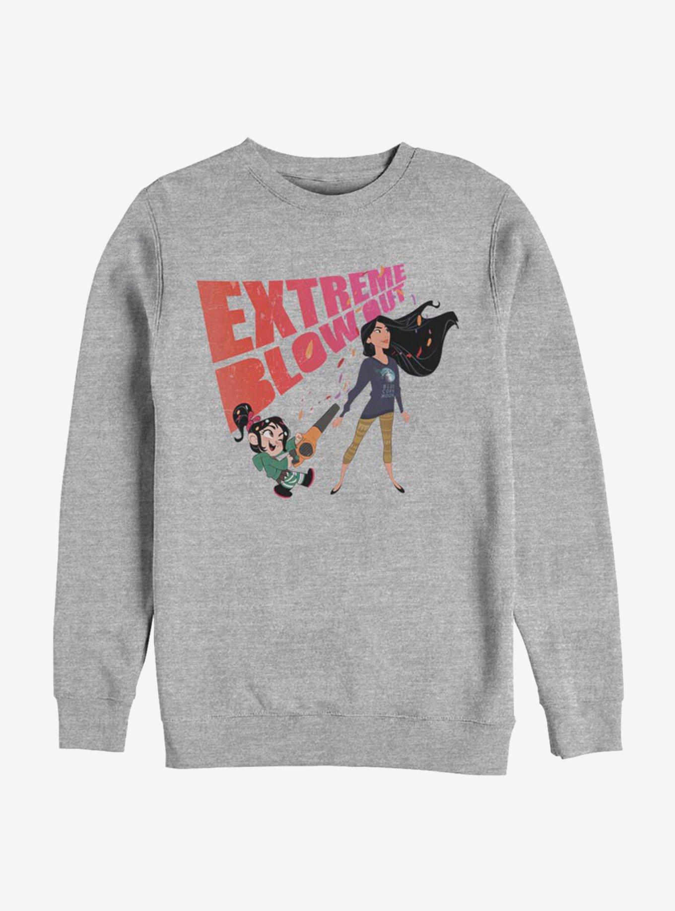 Disney Ralph Breaks The Internet Extreme Blowout Sweatshirt, ATH HTR, hi-res