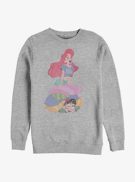Disney Ralph Breaks The Internet Ariel And Vanellope Sweatshirt - GREY ...