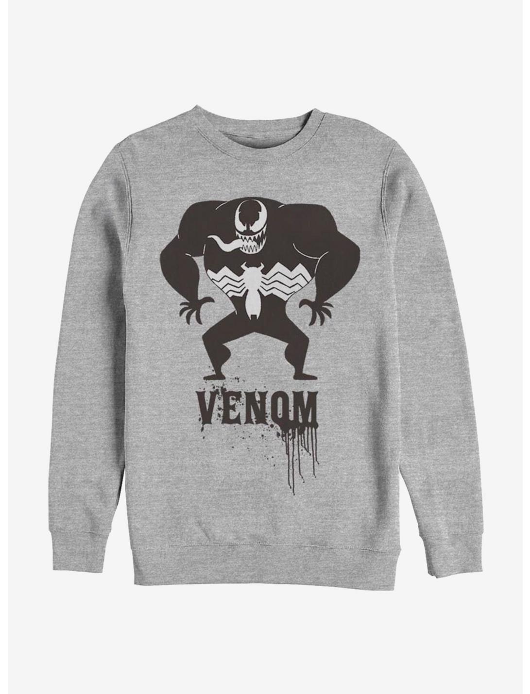 Marvel Venom Kawaii Venom Sweatshirt, ATH HTR, hi-res